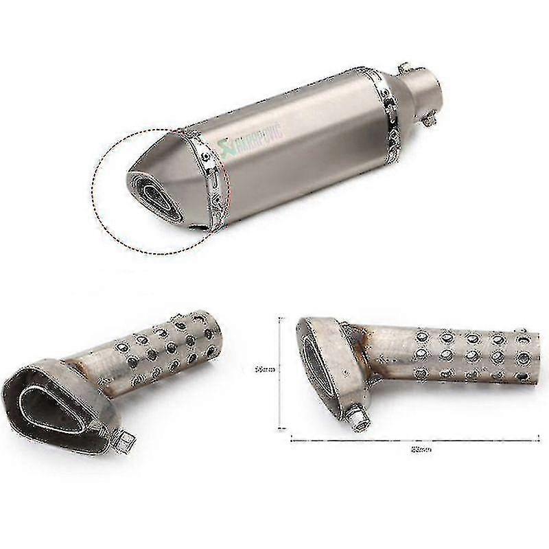 Universal Front Mid End Catalyst Motorcycle Exhaust Muffler