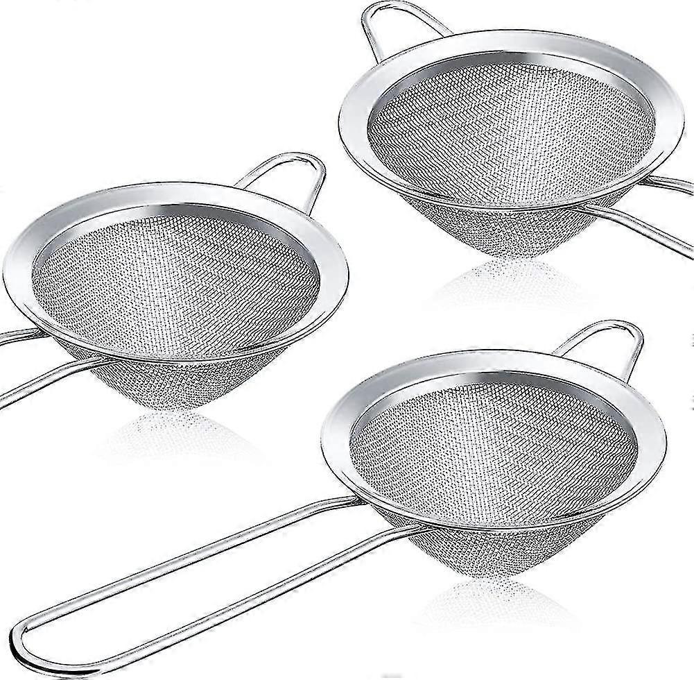 3 قطع Acsergery هدية الشاي مصافي كوكتيل مصفاة الفولاذ المقاوم للصدأ مخروطي