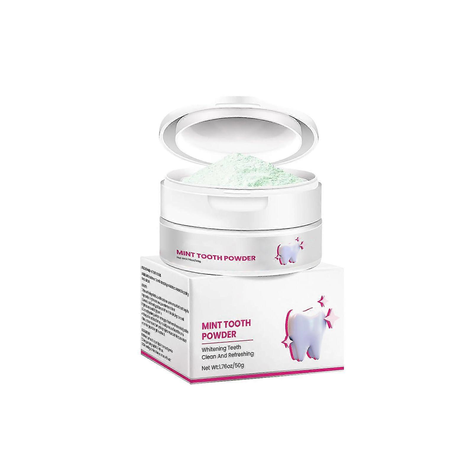 Crystalclean Tooth Powder, Mint Tooth Powder, Teeth Whitening Powder For Tooth Whitening 7 Days Tooth Cleaning Powder Whitening