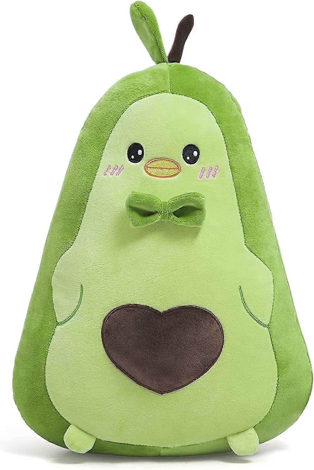 NiuniuDaddy Avocado Plushies with Cute Face-13.7inches Large Green Fruit Stuffed Animals for Boys -Soft Kawaii Plush Toy Pillow for Kids-Machine Washa
