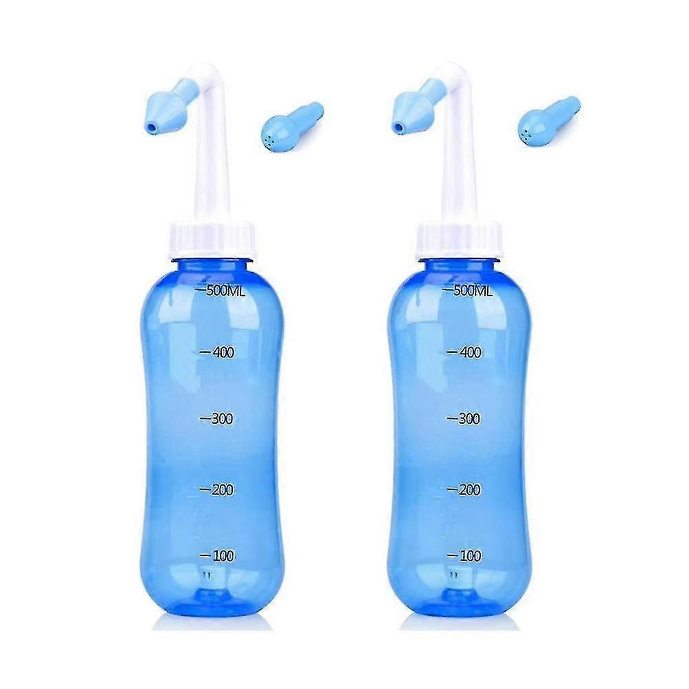 2pcs 500ml - ノーズウォッシュ用ノーズクリーナー、ノーズウォッシャー(500mlボトル)