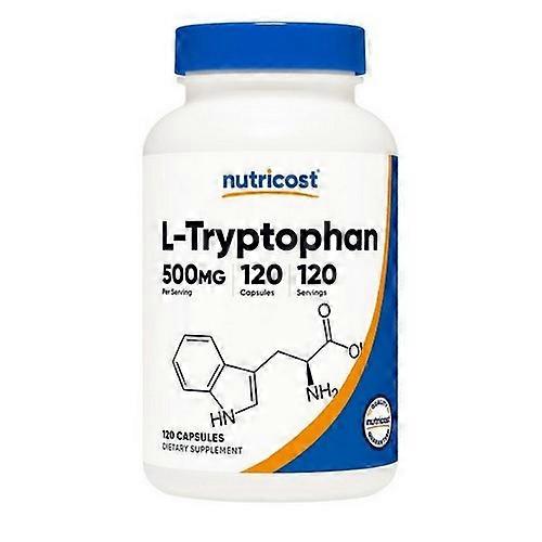Nutricost L-Tryptophan Capsules ,500 Mg ,120 Count