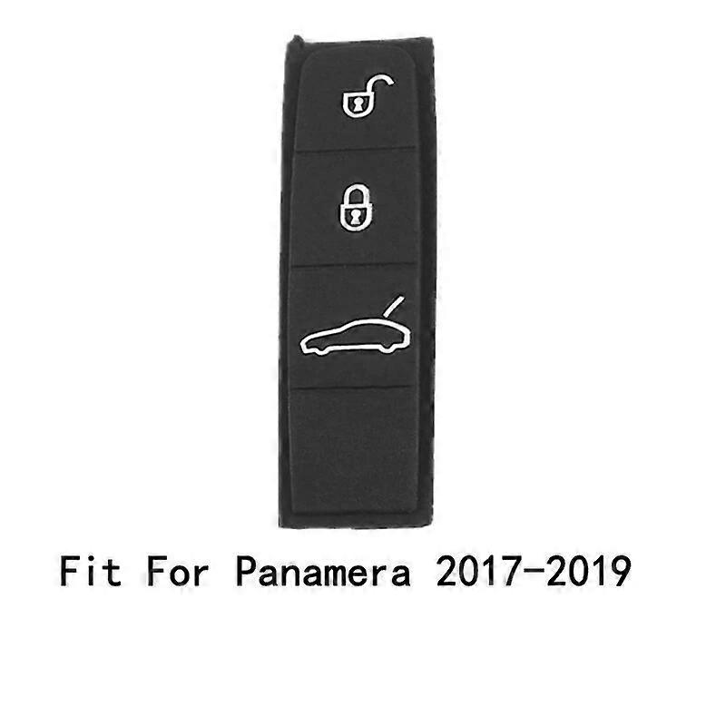 Key Button Pad Replace Fit For Porsche Cayenne Panamera Cayman Macan Boxster 718 911 Silicone Remote Keyless Shell Middle Button