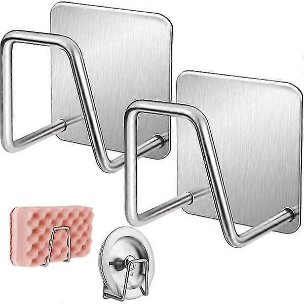 Sponge holder for sink, 2 self-adhesive sinks Sink sponge H