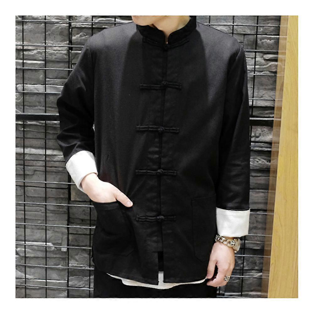 Man Plate Button Classical Vintage Jacket