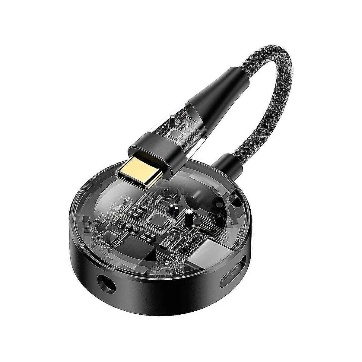 Usb C To 3.5mm Headphone And Charger Adapter,2-in-1 Hub Usb Type C To Auxmic And Pd 3.0 60w Fast C