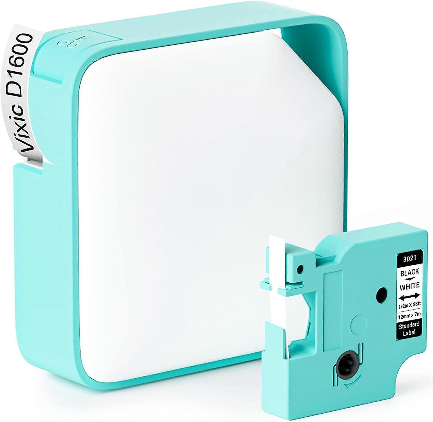 D1600 Label Maker Bluethooth Label Printer Pocket Labeling Machine Ribbon Tape Thermal Transfer Printer Inkless Sticker Maker