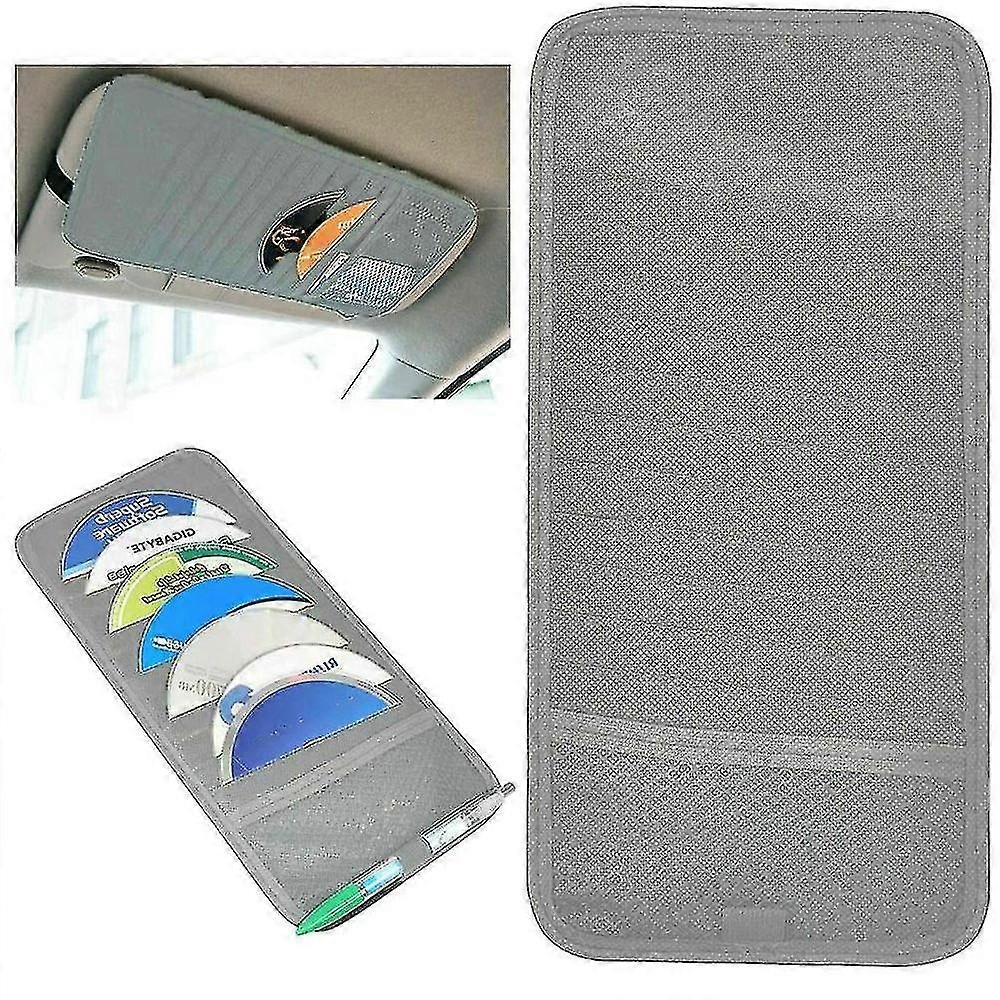 Auto Cd Clip Auto Zonneklep Hoes Multifunctionele Auto Cd Map Voertuig Kaarthouder Opbergmap - SNNGV