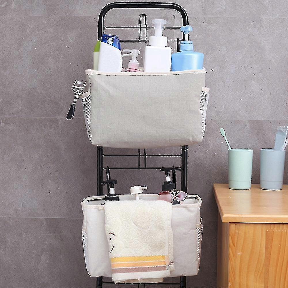 Multi-function Large Capacity Bedside Storage Hanging Bag Bed Table Basket Bedside Organizer Shelf Hanging Bag Ns2