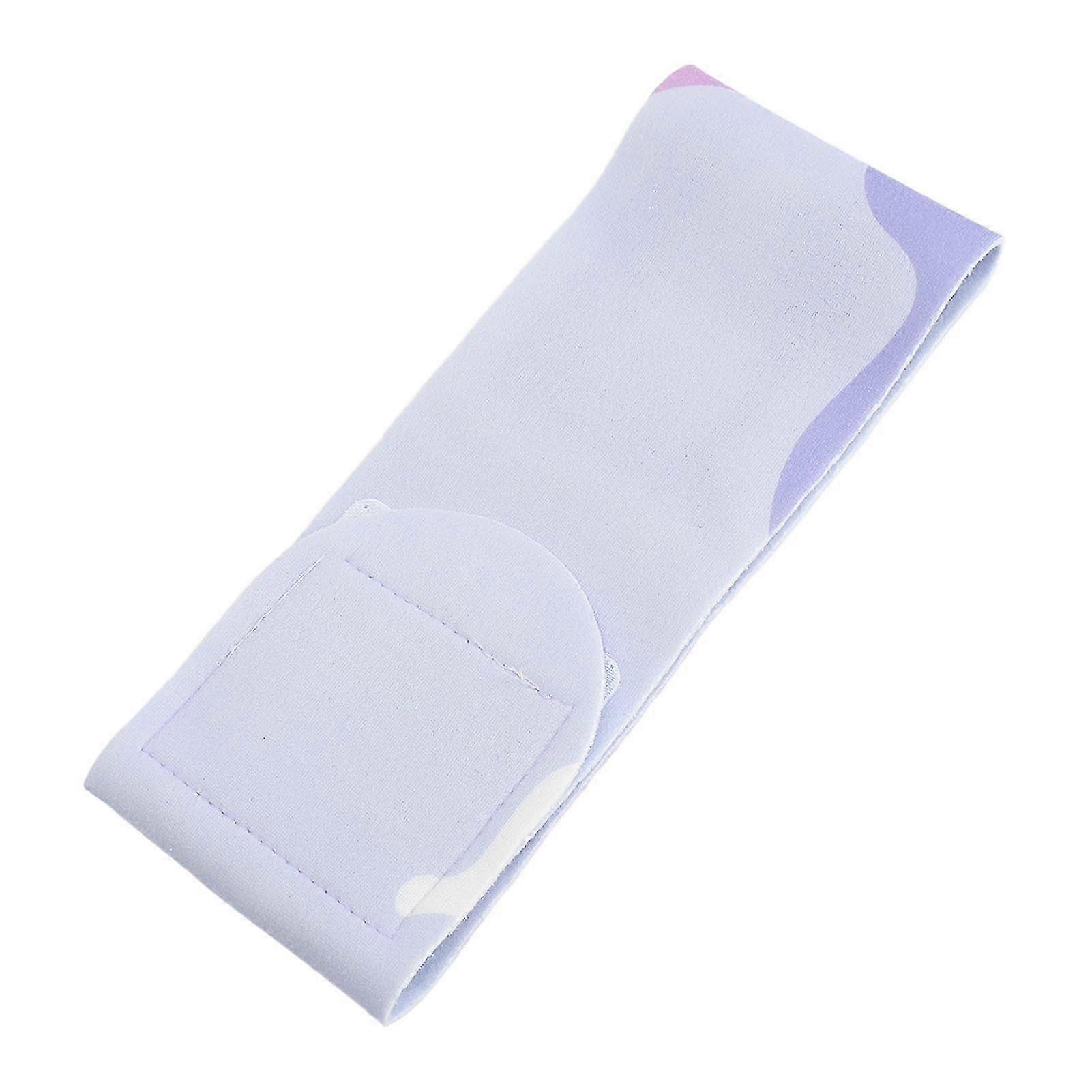 Neck Wrinkle Patches 2 Pcs Washable Anti Aging Smooth Gel Wrap Pad in Purple