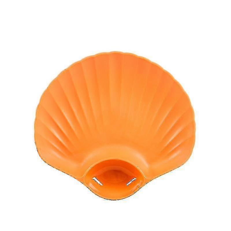 Shell Shaped Plastic Dried Fruit Plate1pcsorange