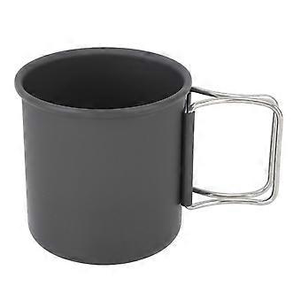 Tasse de camping avec poignée pliable en acier inoxydable Mug de camping portable pour le camping pique-randonnée voyage