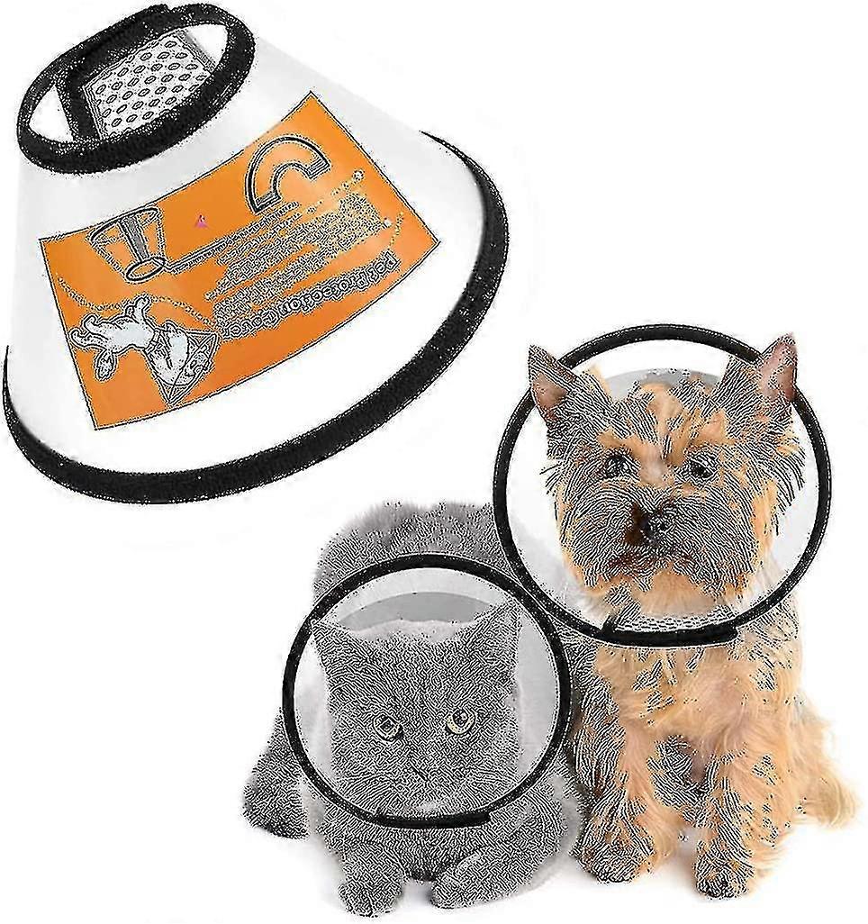 Pet Recovery Cone, Comfortable Anti-bite Safety Collar Neck Circumference 16-18cm