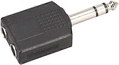 Headphone Splitter Stereo Audio Adapter - 6.35mm