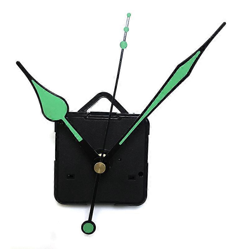 Clock Movement Silent Clock Mechanism Replacement Clock Kits DIY Wall Clock Movements Mechanism Parts with 3 Fluorescence Hands No Battery (Black)