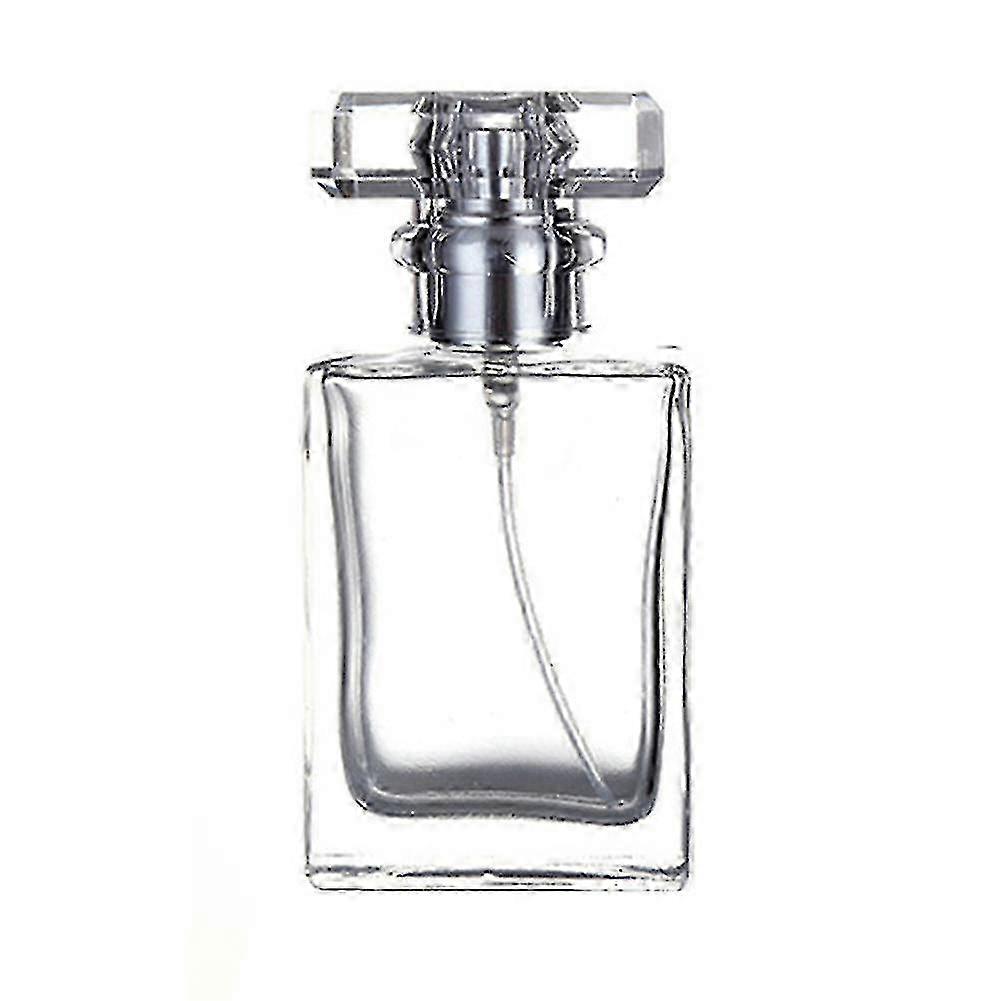 30/50ml Portable Travel Square Refill Empty Perfume Scent Spray Glass Bottle