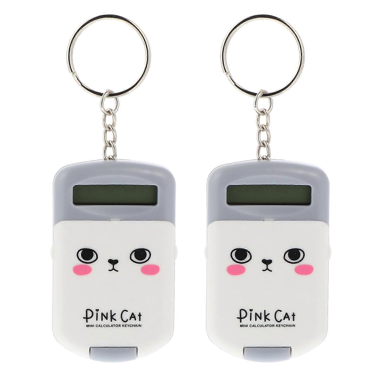 2pcs Mini Calculator Adorable Electronic Calculator Arithmetic Calculator