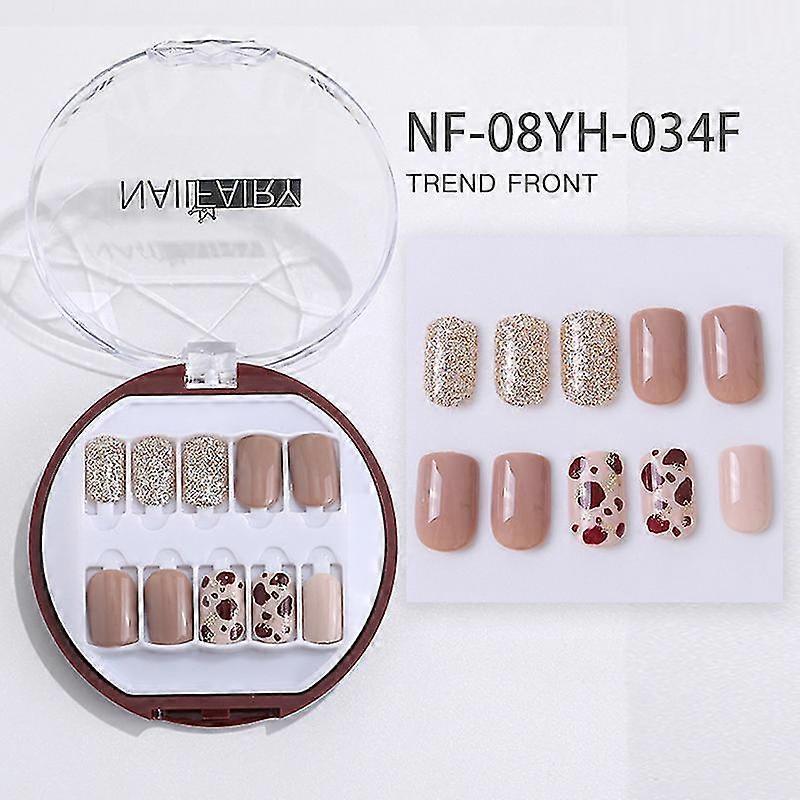 30st Full Rhinestone Nail Patch Sweet Style Avtagbar Kort Stycke Mode