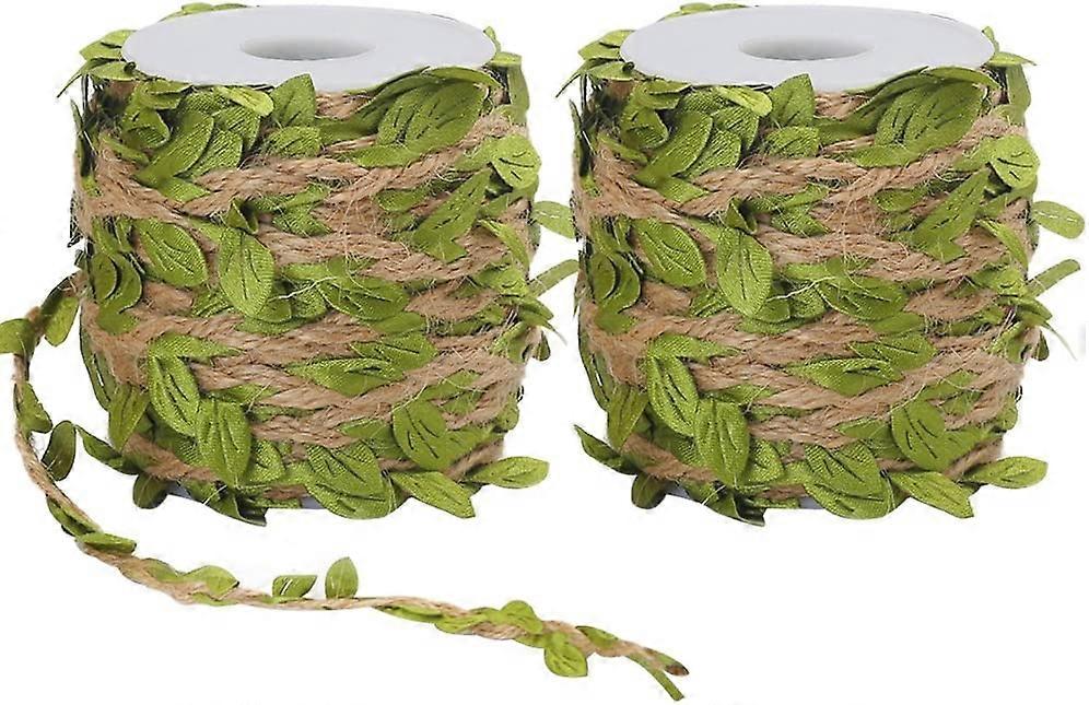 2 Rolls 66 Feet  Leaf Ribbon with Coil