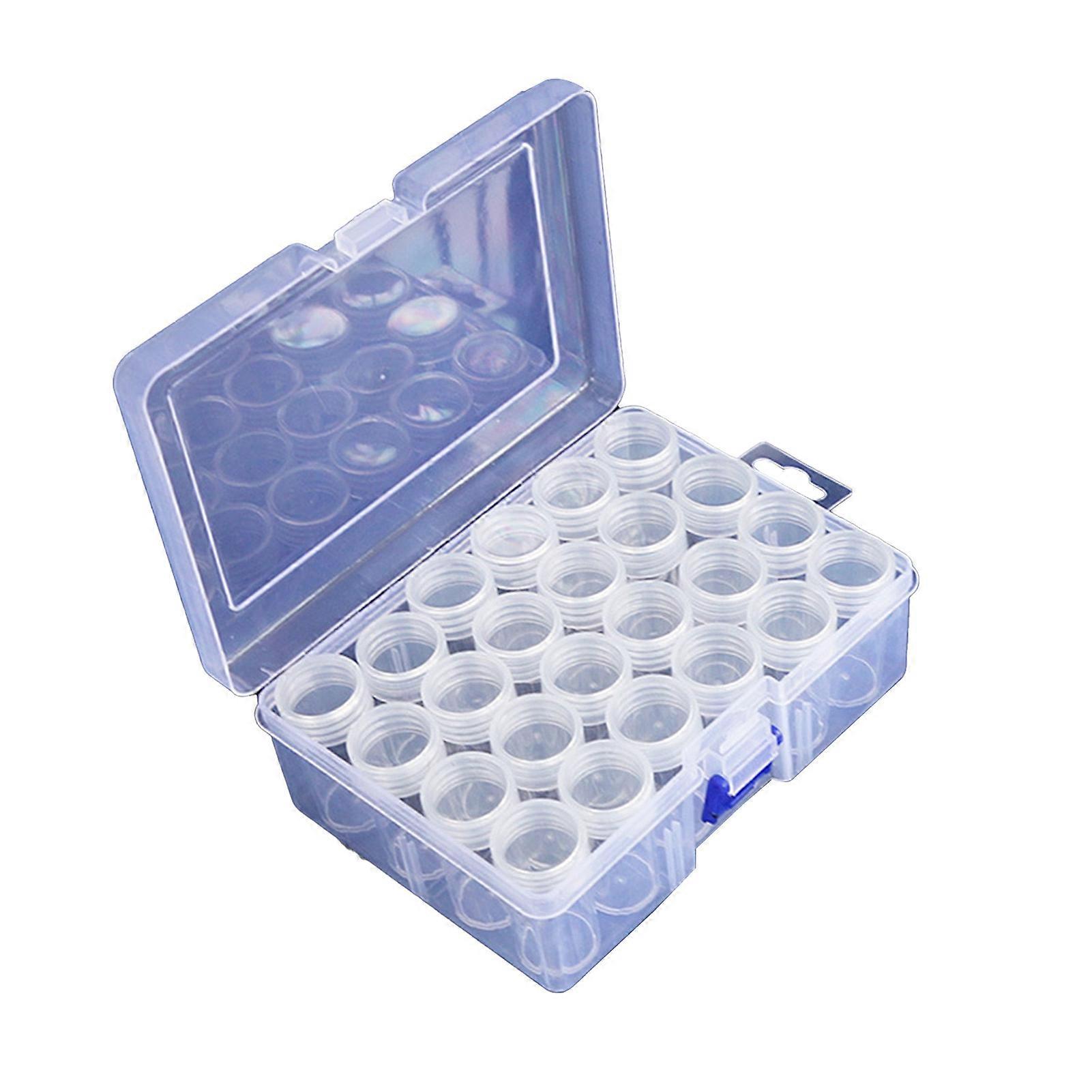 1 Set PP Wide Application Diamond Painting Storage Box Portable Anti-scratch Nail Art Storage Box Craft Tool mengxi