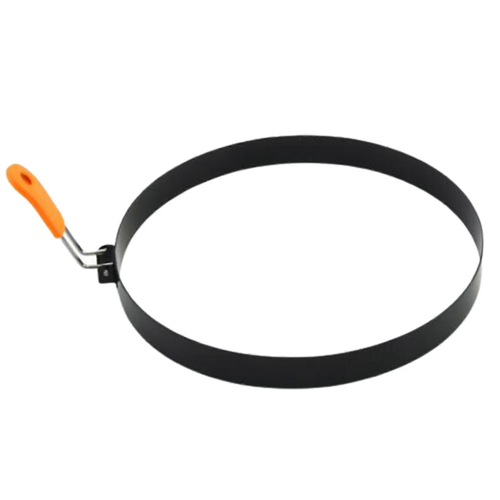 Pancake Mold Stainless Steel Pancake Rings with Silicone Insulated Handle Simple Operation Nonstick Molds Jikaixiang