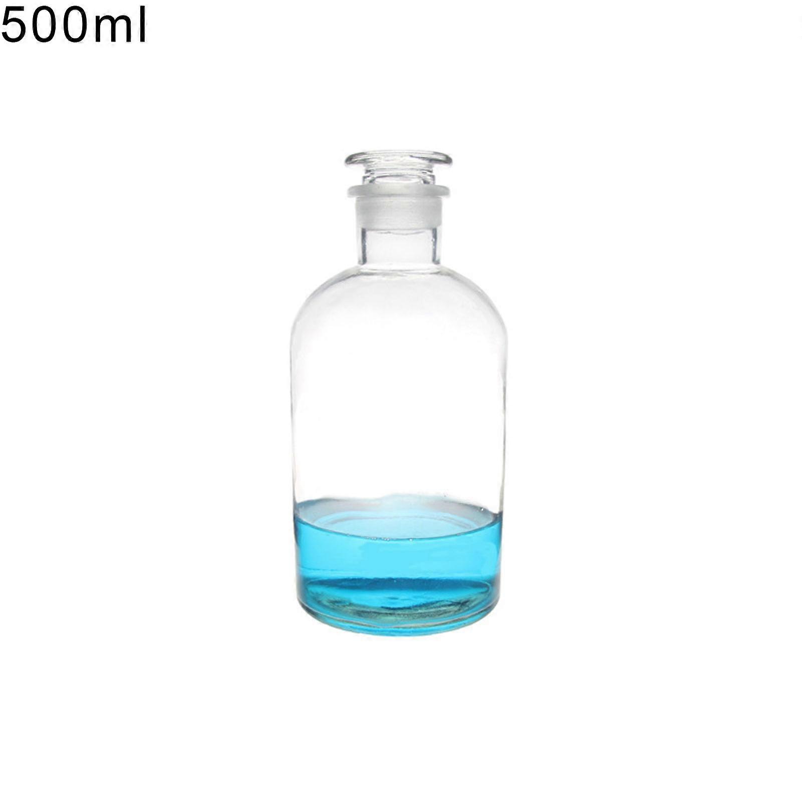 30/60/125/250/500ml Clear Portable Glass Jar Reagent Bottle Storage Container QinHai