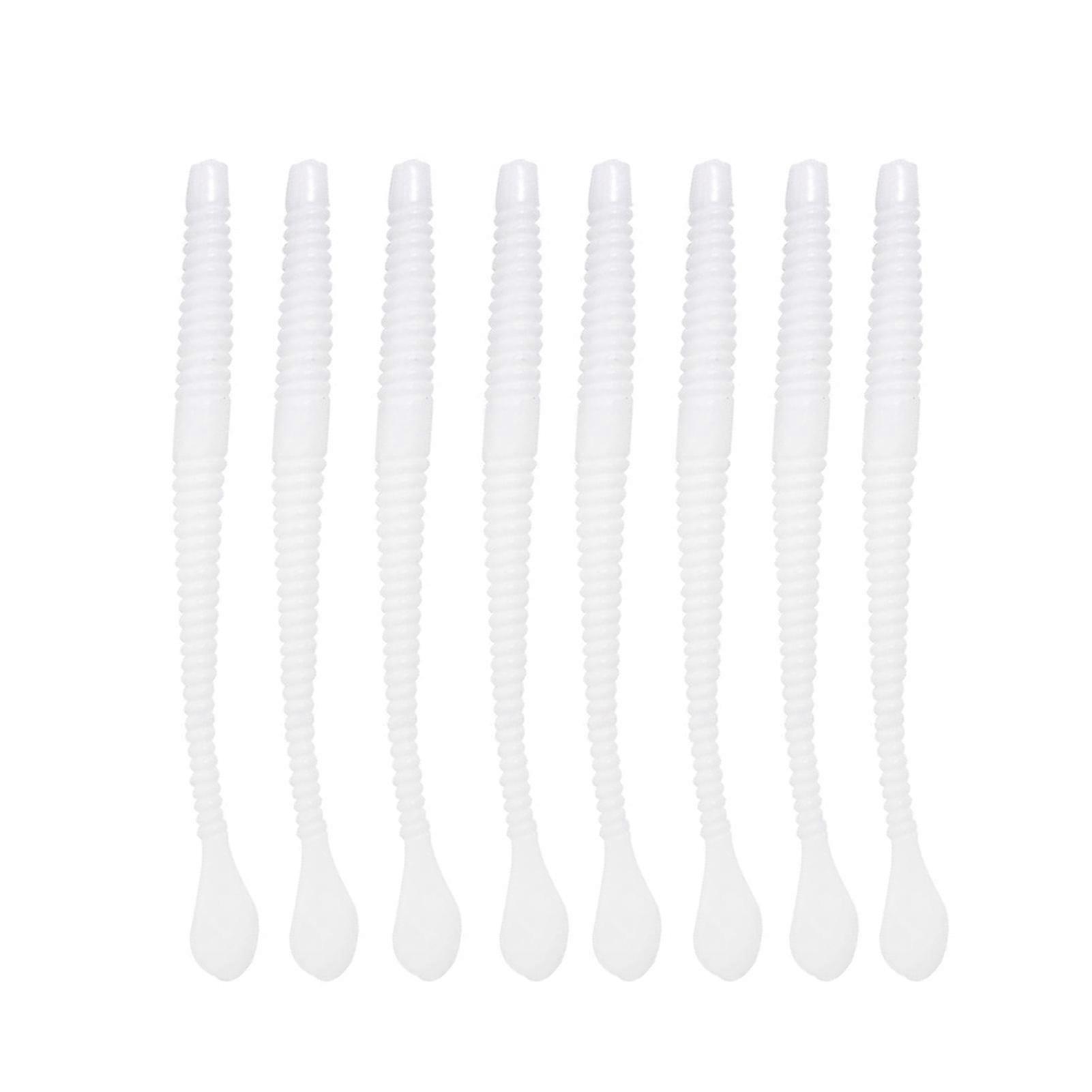 QingHai 8Pcs/Set Artificial Bait Simulated Easy to Throw Soft Artificial Noodle Worm Fishing Lure for Outdoor