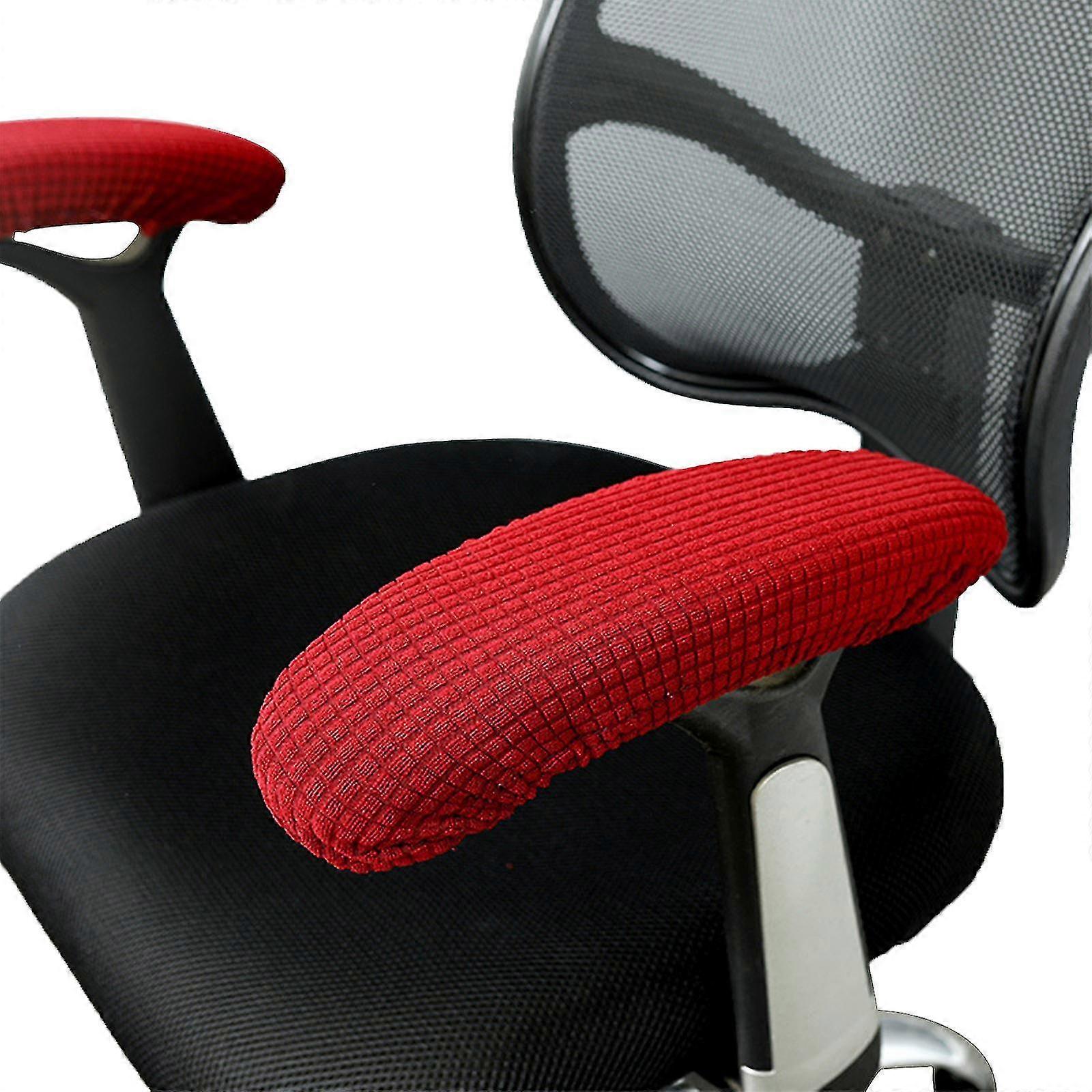 1 Pair Office Chair Arm Cushion Covers, Stretchable And Washable Elastic Office Chair Armrest Sofa Covers