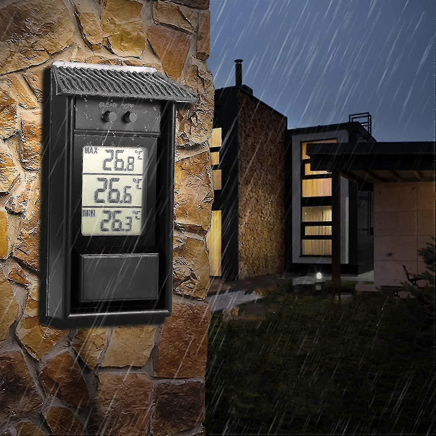 Greenhouse Thermometer, Waterproof Minimum Digital Greenhouse ...