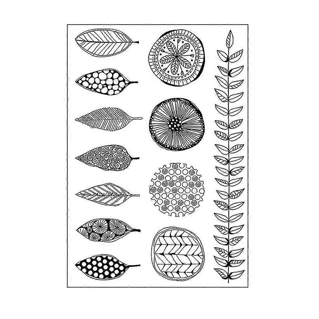 Clear Stamp Different Leaf Shaped Transparent Clear Silicone Stamp/seal