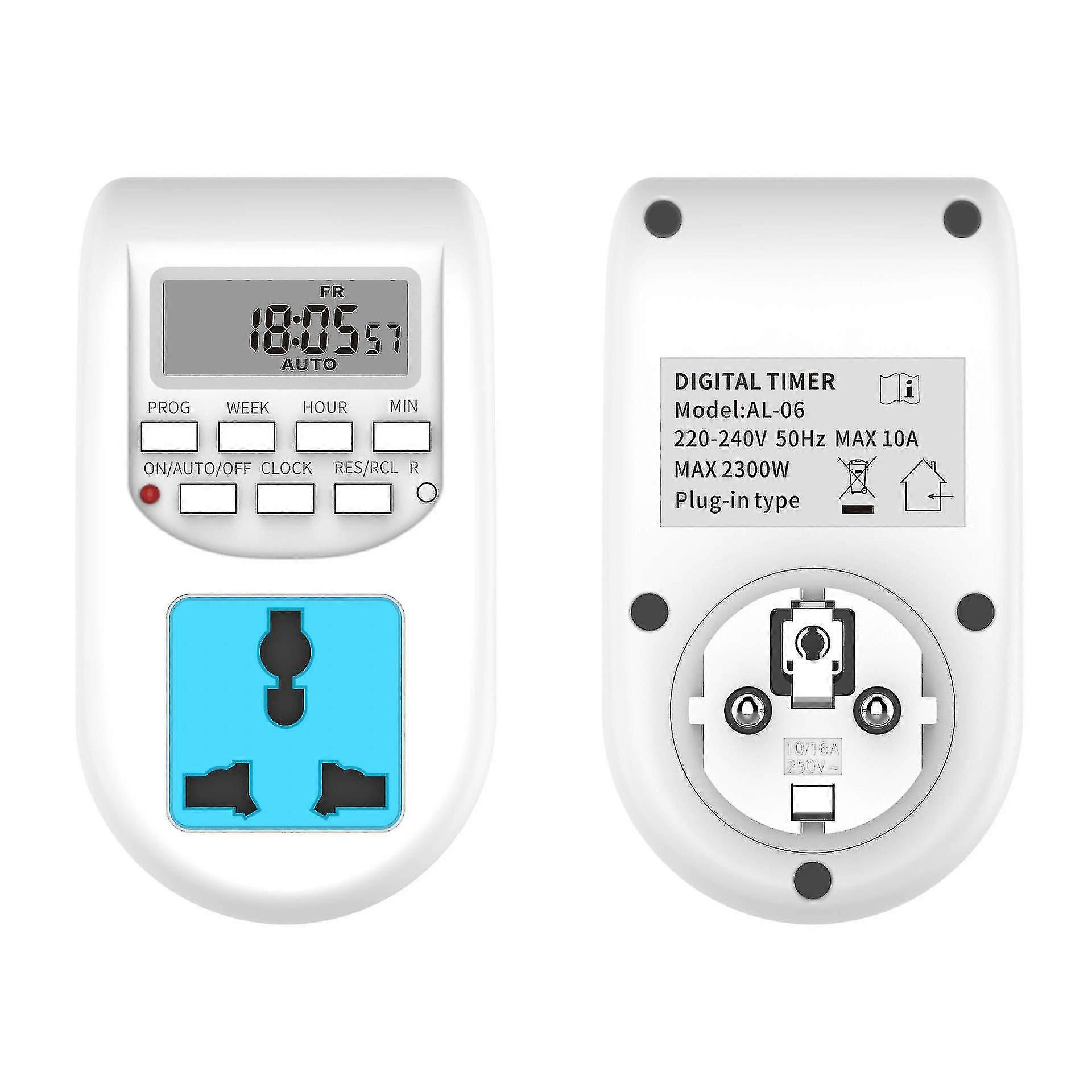 Digitaler Timer Stecker Programmierbare Optische Timer Stecker Buchse Timer Schalter Countdown Elektrische Energie Saver