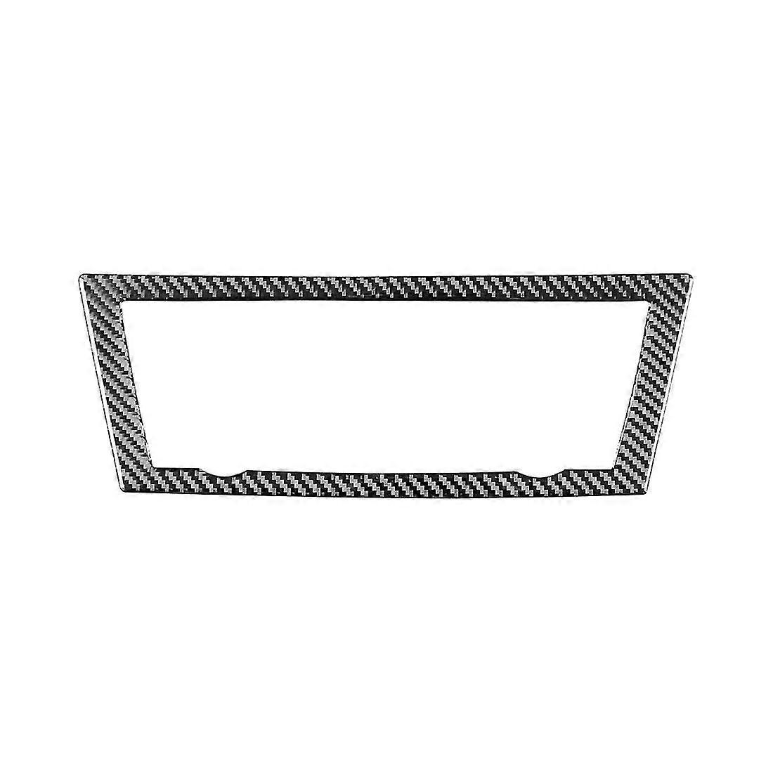 Carbon Fiber Front Center Air Conditioning CD Control Panel Cover Trim for - 5 Series GT F07 2010-2