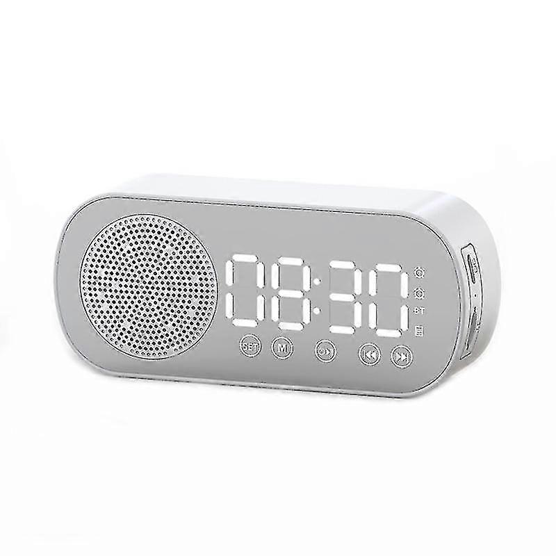 Multifunctional Smart Fm Radio Bluetooth Speaker Alarm Clock Mirror