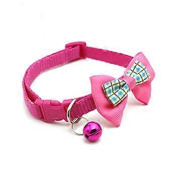 Mini Hond Kat Halsbanden Huisdier Halsband Bow Bell Collar Schattig Ontwerp Leuke Kat Sieraden Voor Pet-thema Feesten Schoonheidswedstrijden Verstelbare Rose red340