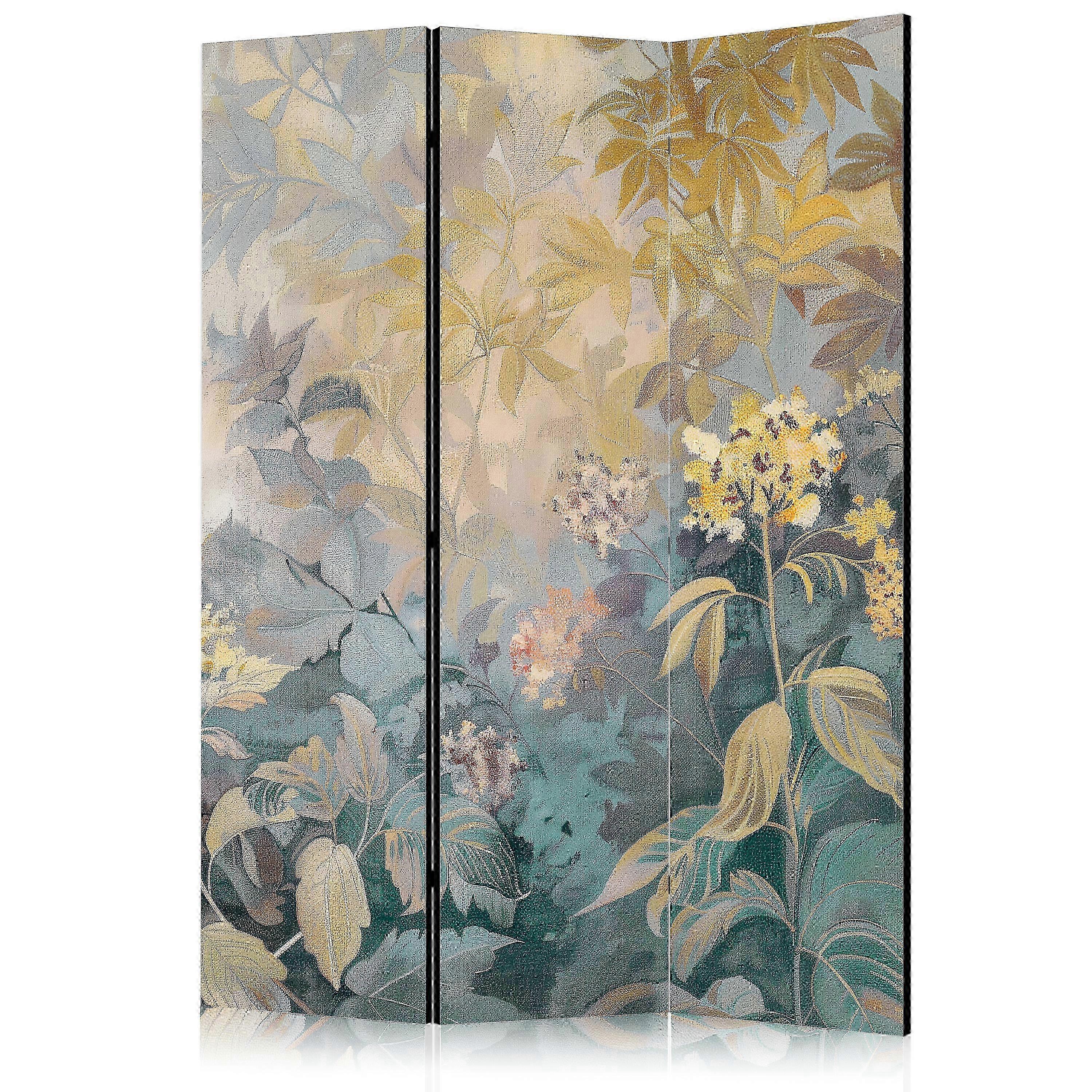 Divisória - Padrão de tapeçaria com prado e flores - Kilim com motivo primaveril