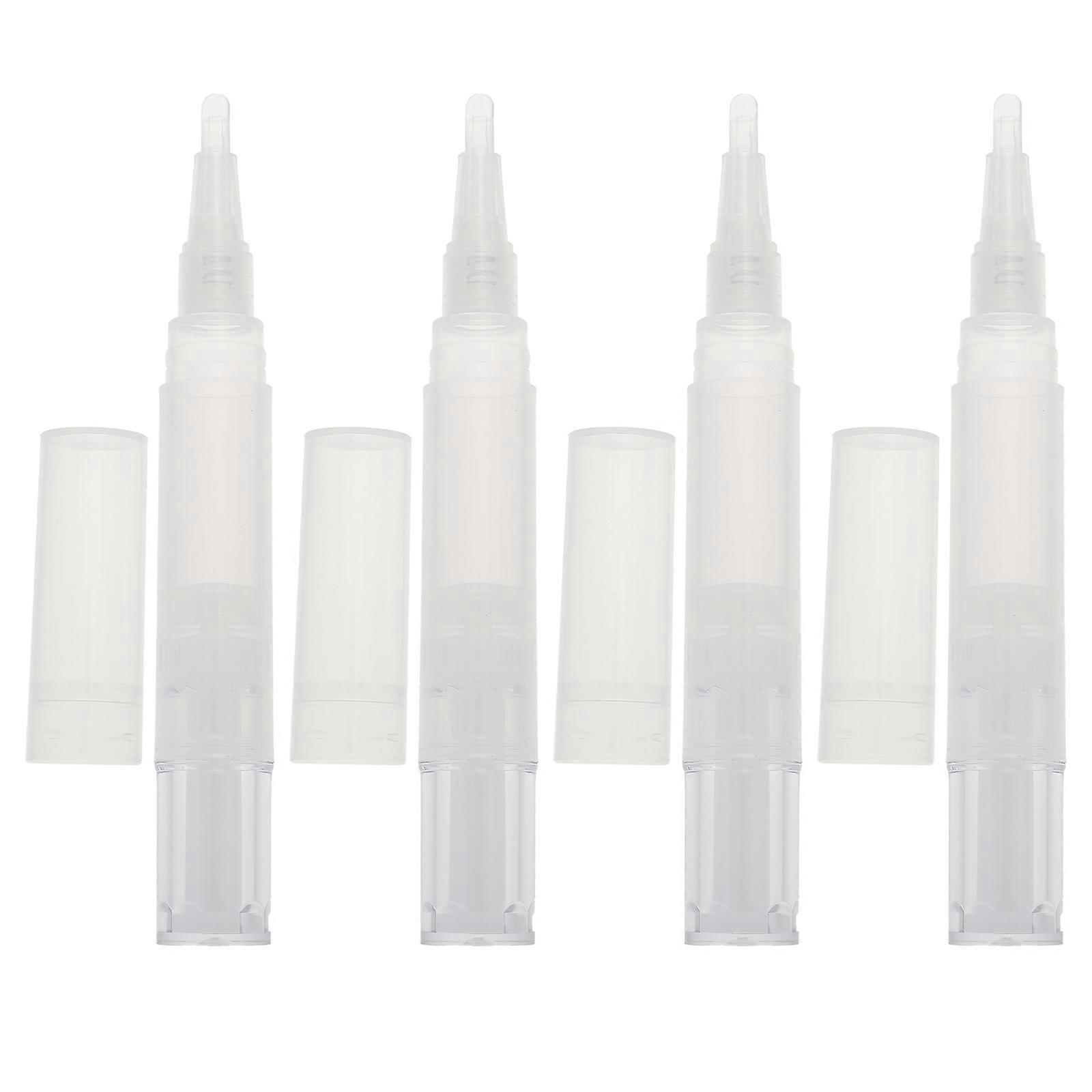 4 Pcs Lash Applicator Empty Lip Oil Gloss Tubes Lip Gloss Bottles Lip Gloss Supplies Empty Pen Brush