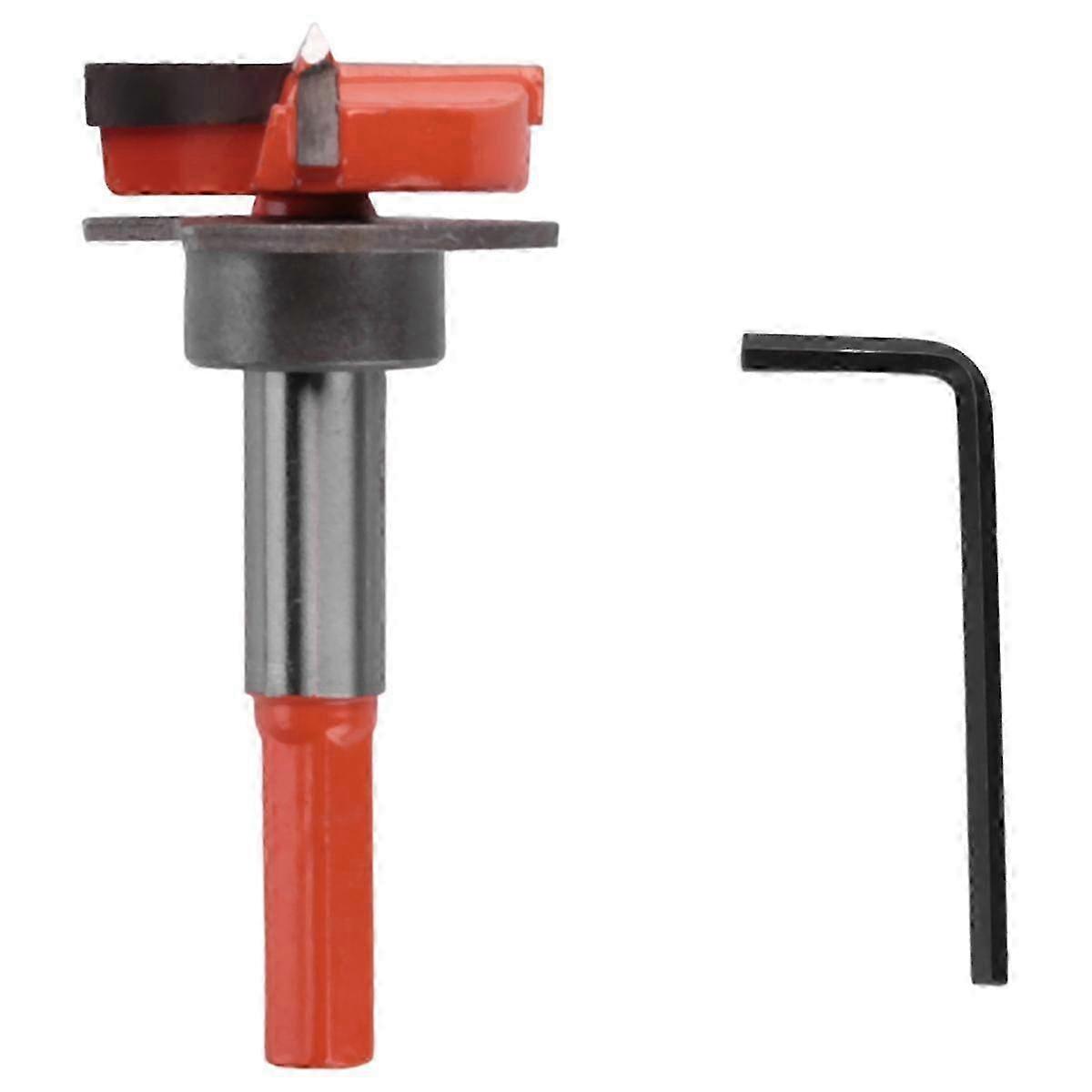 Hinge Jig Drill Guide Set, Hex Handle Adjustable 35mm Forstner Bit, Concealed Hinge Boring Jig Dril