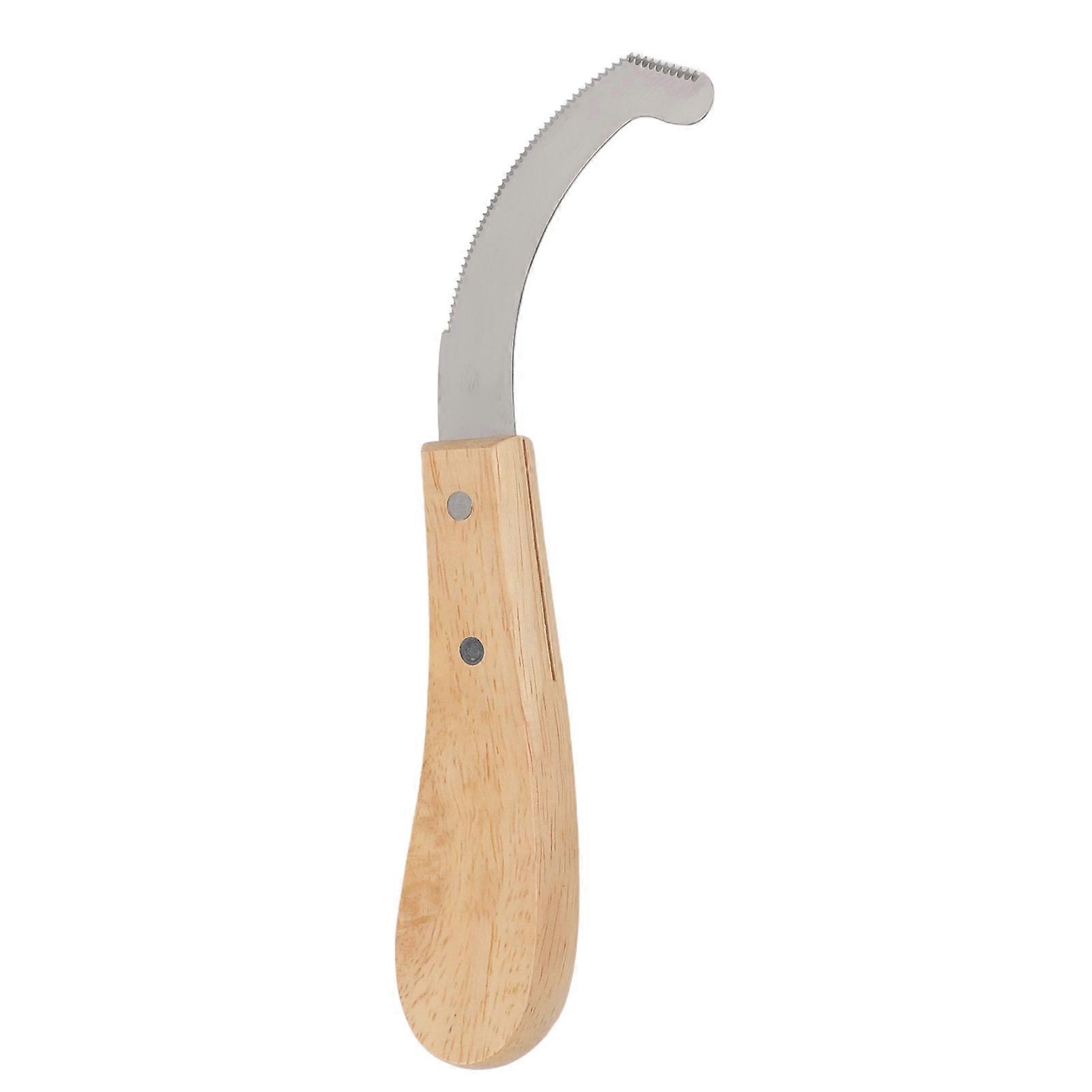 Hoof Trimmer Horse Hoof Sharpener Rubber Wood Handle Horseshoe Cutter Carbon Steel Cutter Trimming Tools