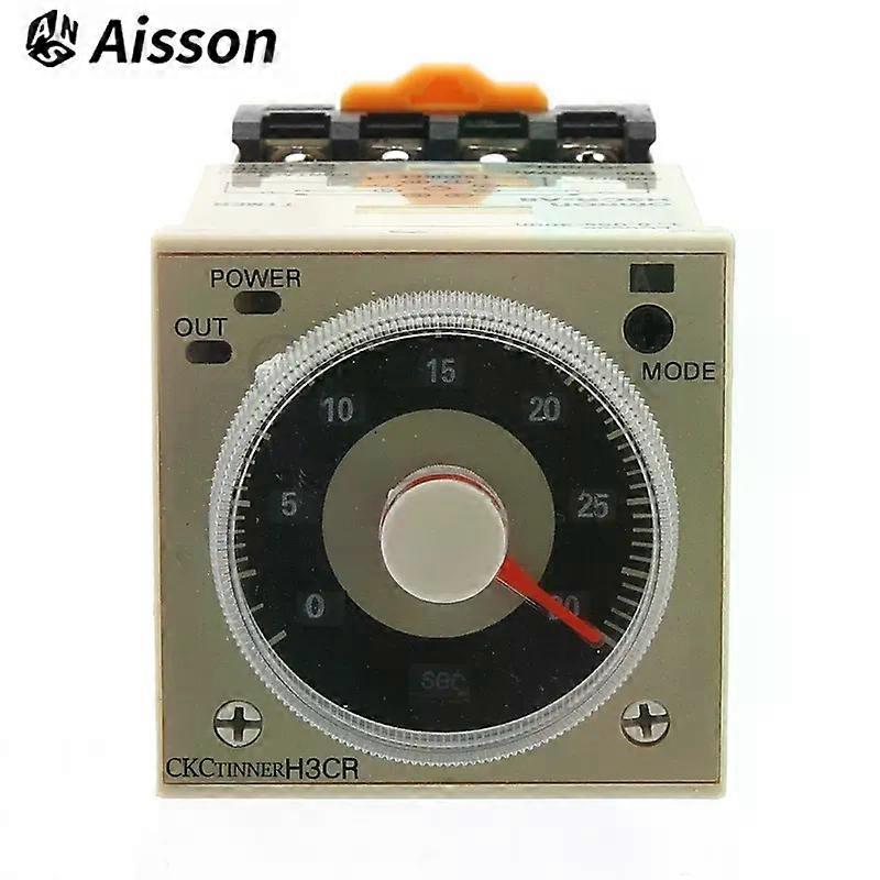 Fsw H3CR-A8 Time Relay 24-220VAC/DC 1.2s to 300h 50/60Hz 8PIN with Base Power on and Off Cycle Delay Time Relay