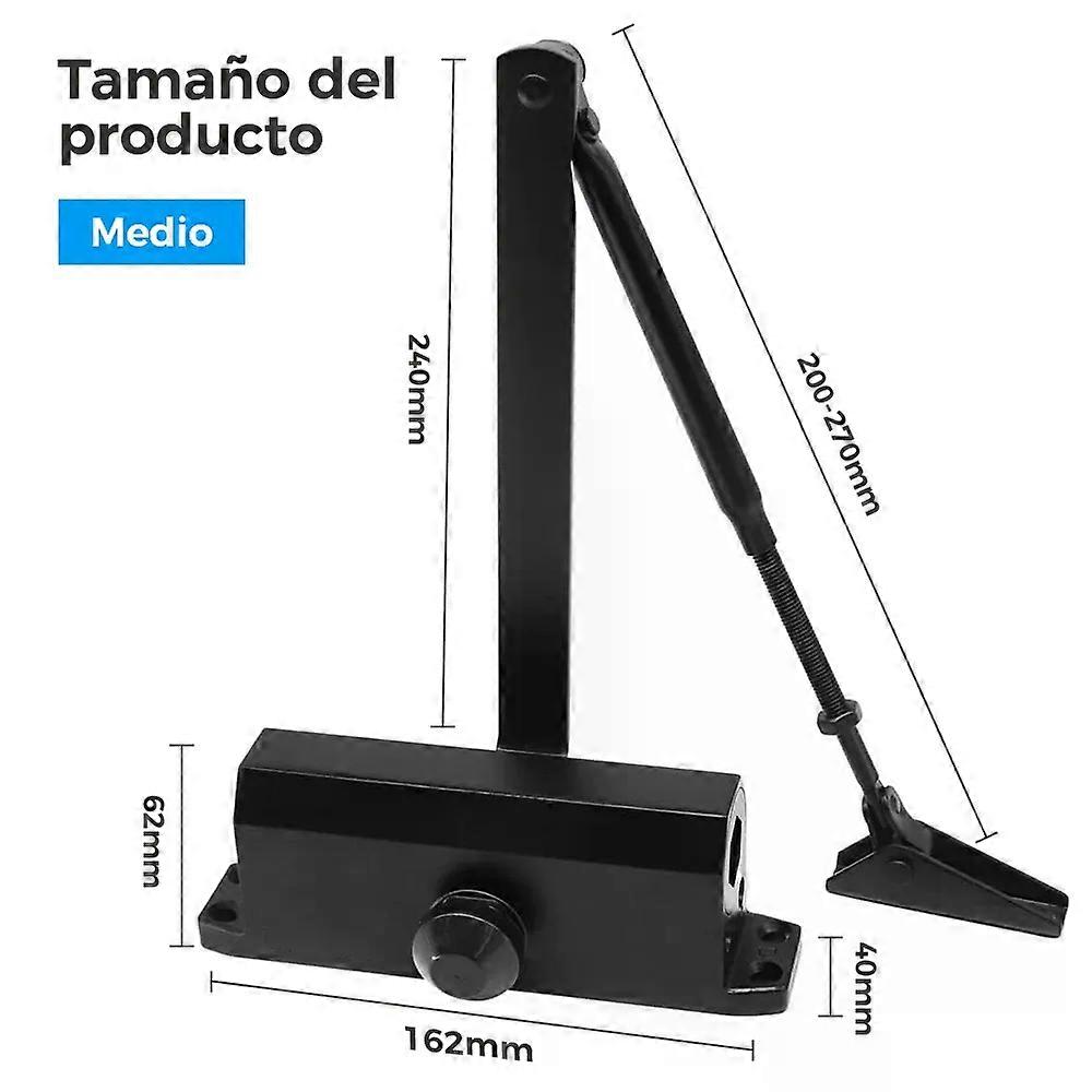 Automatic Gate Closer Hydraulic Adjustable Speed Positioning Door Stop Protective Door Holder Hardware