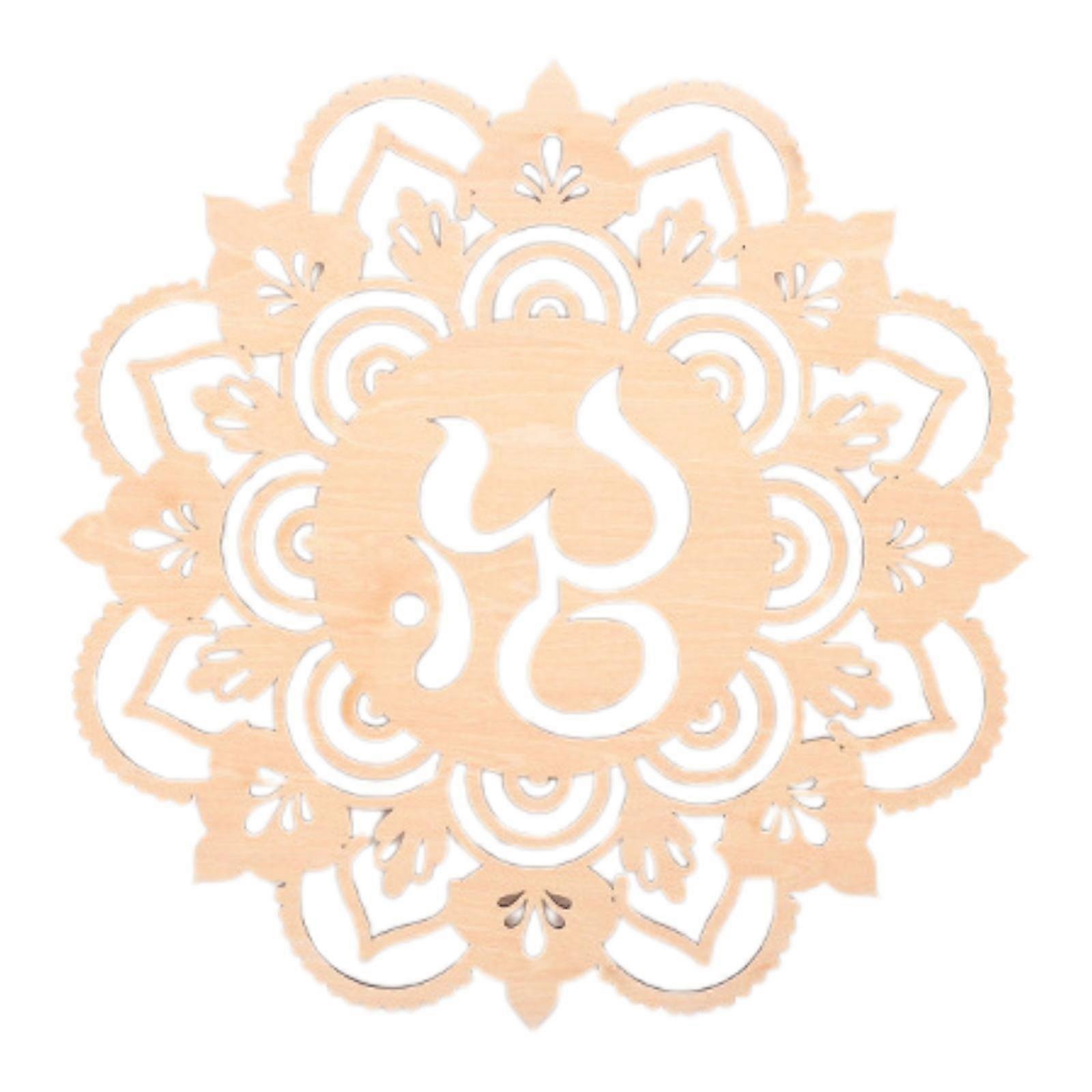 Pyhä geometria seinätaide seinäveistos kodin sisustus käsityötaide boho puuseinä