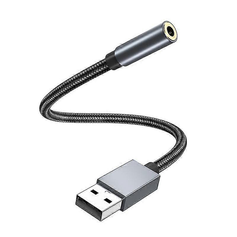 USB-A to 3.5mm Jack Audio Adapter