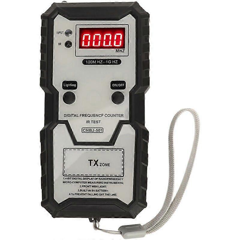 Infrared Frequency Tester for Remote Keys, 100M HZ to 1G HZ, High Precision Digital Display, Key Fob Frequency Tester