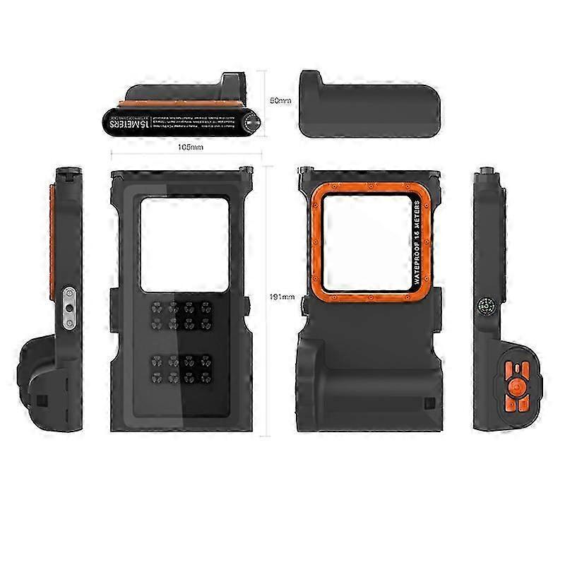 unique Universal Professional Diving Phone Case Compatible With iPhone Samsung, 15M Waterproof Depth