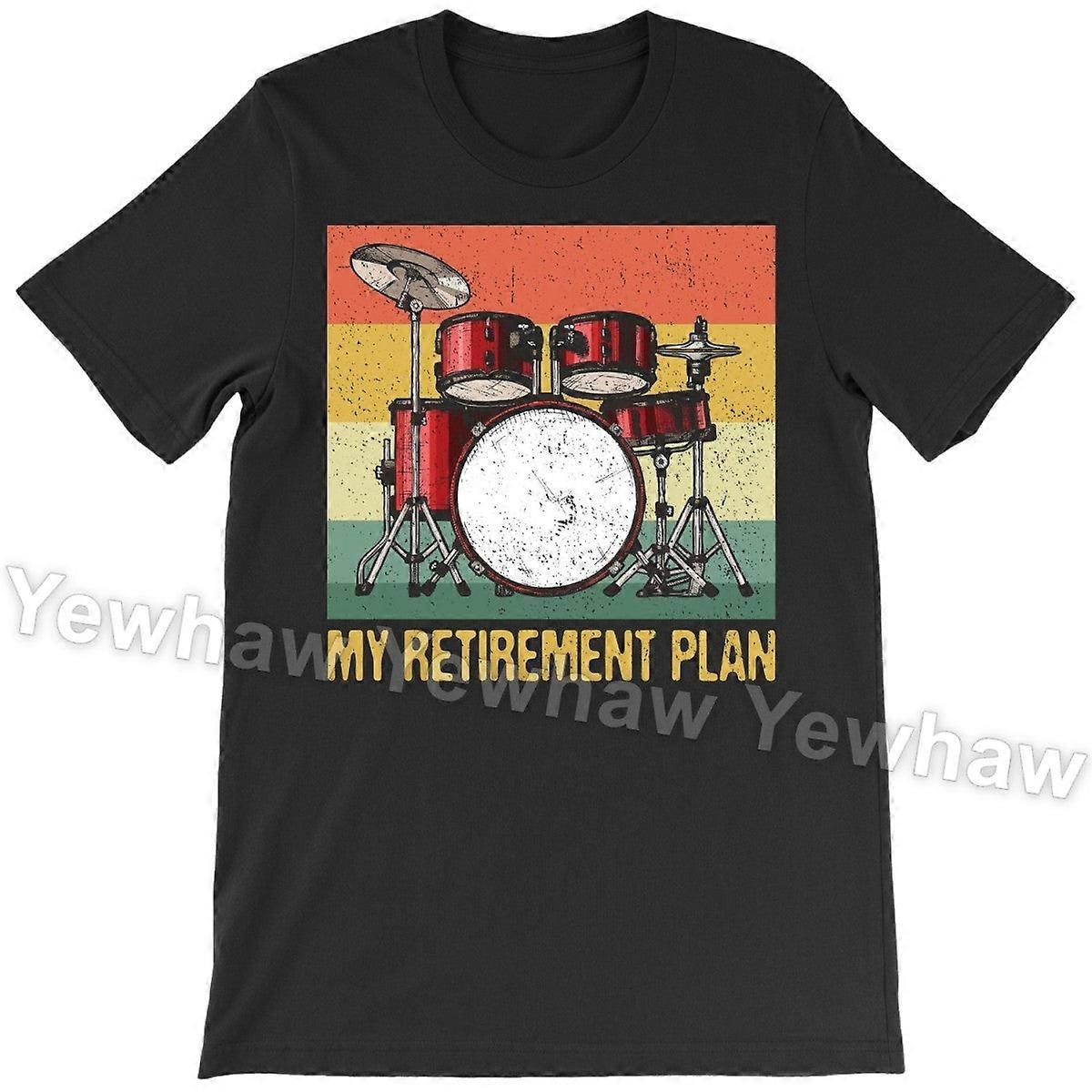 Το σχέδιο συνταξιοδότησής μου Ντραμς Ροκ Μουσική Ντραμς Δώρα εραστών Μέλος μπάντας Ντράμερ Μπλουζάκι, Drum Kit Ιδιοκτήτης Δώρο, Drumset