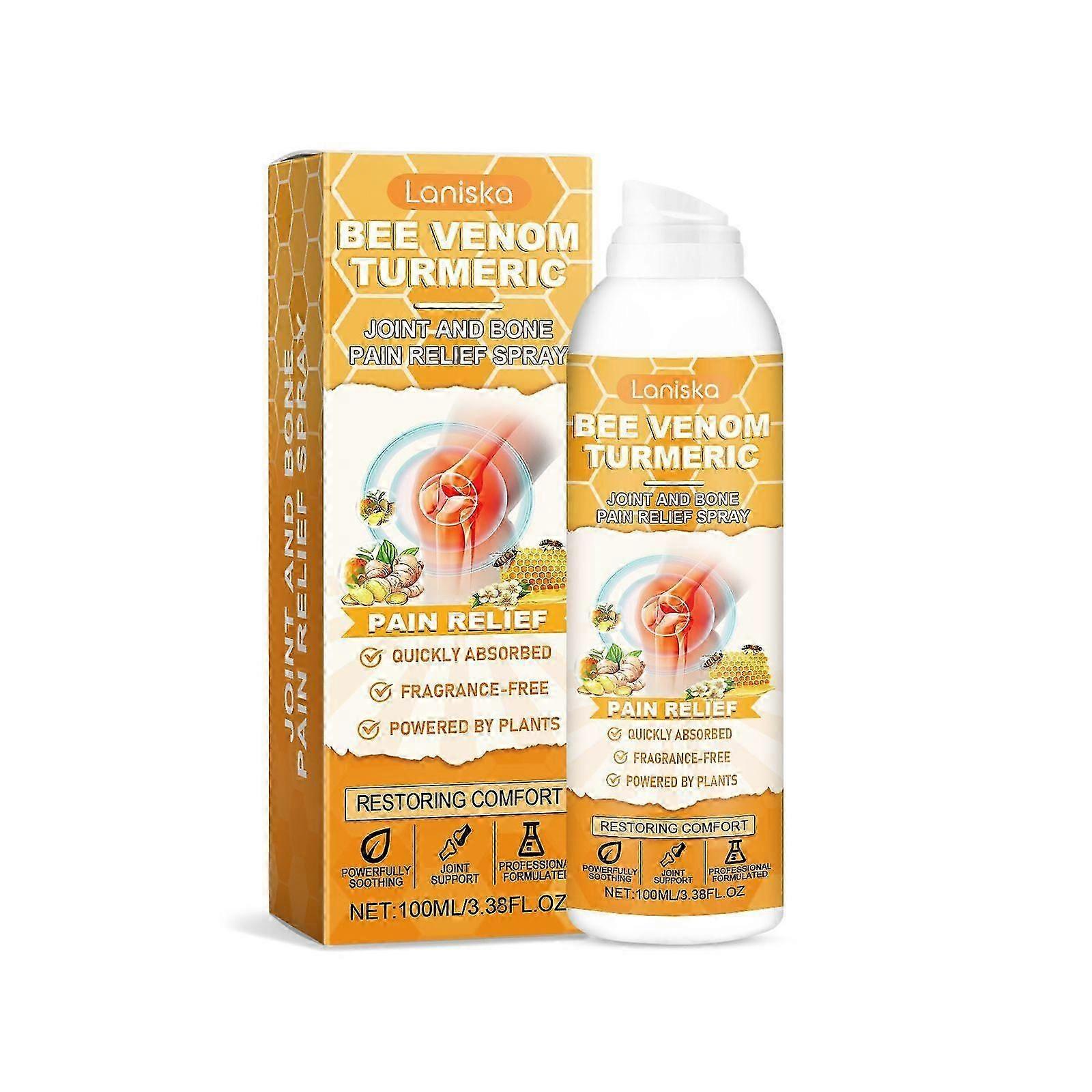 Bee-Venom Turmeric Joint and Bone Care Spray, Joint Relief Spray, Joint Massage Spray For Muscle Joint Discomfort