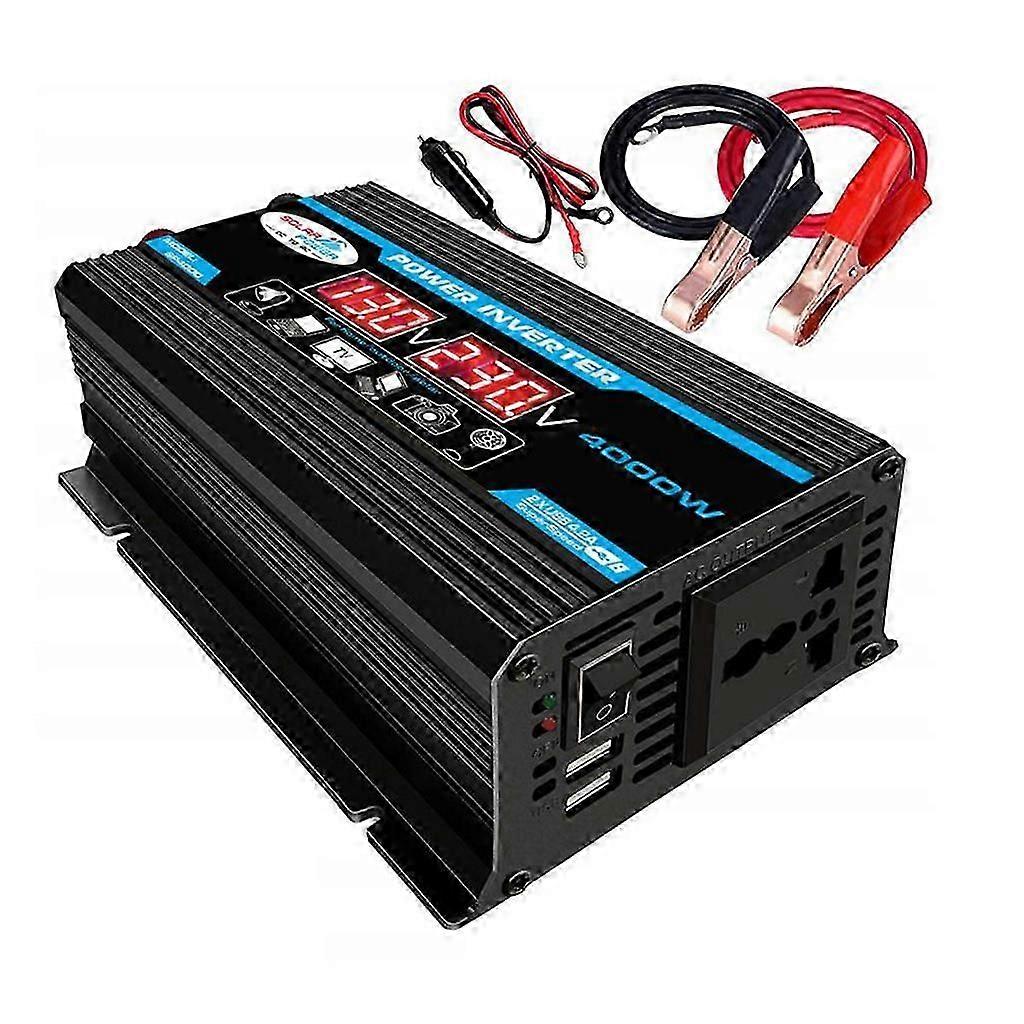 Autolader modifisert sinusbølgeomformer 4000W DC 12V til AC 220/110V inverter