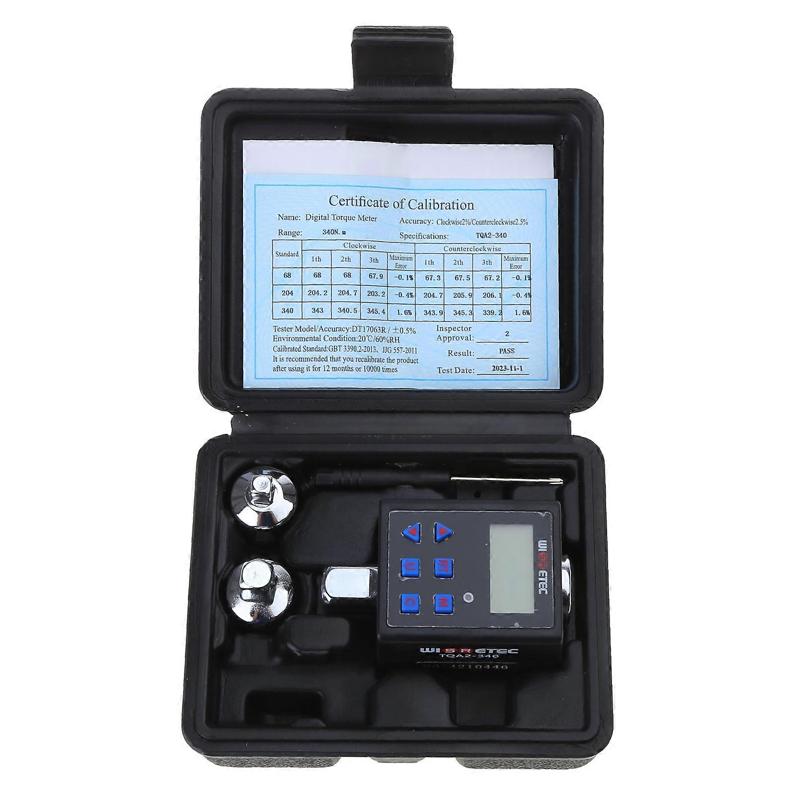 Accurate Digital Torque Meter Electronic Torque Wrench Meter Adjustable Meter Adapter for Efficient Maintenance Testing
