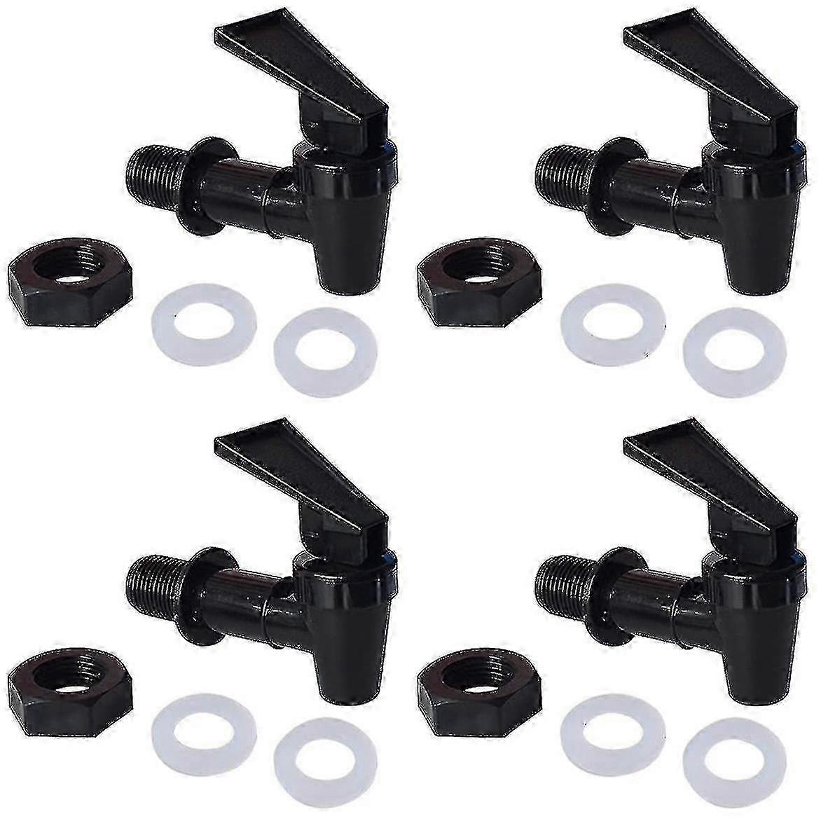 4 Pcs Cooler Faucet Water Bottle Jug Dispenser Tap Set Reusable C