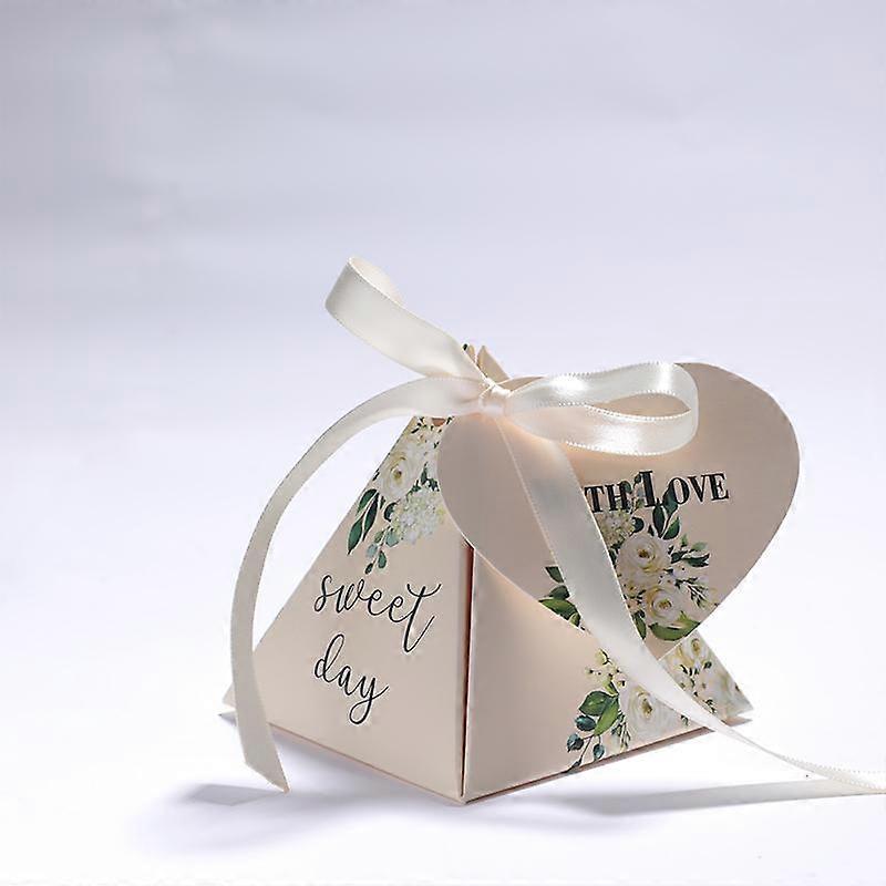 Triangular Pyramid Gift Box Wedding Package boxes Favor Chocolate Box Giveaways Boxes for Gifts Baby Shower Party Supplies